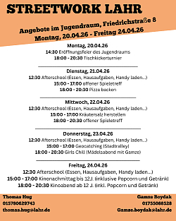 Programm der ersten Woche