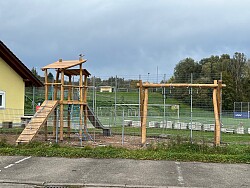 Der fertige Spielplatz auf dem Gelände des FV Sulz, 2024 realisiert u.a. über den Lahrer Stadtgulden