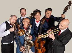 Gruppenbild The Killin’ Jivers mit Instrumenten