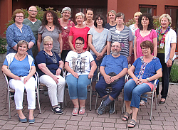 Gruppenbild mit den Teilnehmern der Demenzschulung
