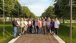 Gruppenfoto der Teilnehmenden auf dem Gelände der Landesgartenschau in Lahr