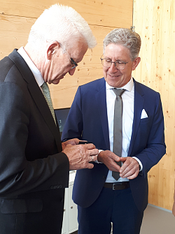 MP Kretschmann zu Besuch in Lahr mit Oberbürgermeister Dr. Wolfgang G. Müller