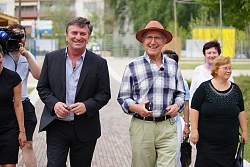 Manne Lucha zu Besuch in Lahr auf der Landesgartenschau