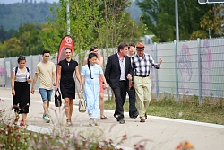 Manne Lucha zu Besuch in Lahr auf der Landesgartenschau