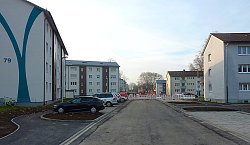 Blick auf die neuen Parkplätze im Kanadaring.