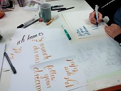Beispiel für Handlettering