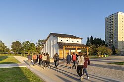 Die Römeranlage auf dem Landesgartenschau-Gelände.