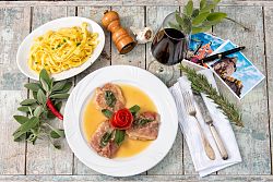 Das Foto zeigt die Hauptspeise bei da Enza