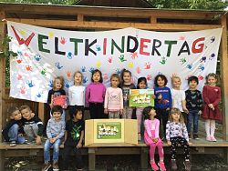 Kindergartenstätte Schießrein am Weltkindertag 