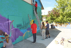 Graffiti-Workshop der städtischen Kinder- und Jugendarbeit