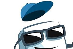 das KühlCheck-Maskottchen mit Mütze und Sonnenbrille, hat Geldmünzen in der Hand, die es hochwirft