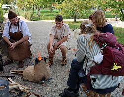 Gruppenbild am Perlenofen