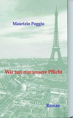 Buchcover zeigt Paris mit dem Eiffelturm in Grüntönen