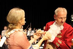 Schauspieler der „Theaterbühne im Keller bei der Probe zu „Bach im Blut“