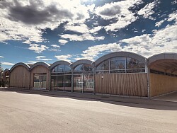 Das Foto zeigt die Außenansicht der Kita Bürgerpark