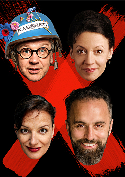 Das Foto ist eine Collage aus Portraits der diesjährigen Mitwirkenden Robert Griess, Alice Köfer, Sonja Kling und Aydin Işik