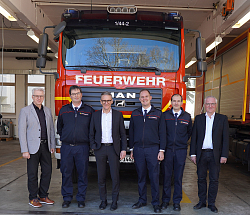 Bild von Harald Herrmann, Ralf Wieseke, Oberbürgermeister Markus Ibert, Georg Schinke, Ralf Hemberger, Ralf-Jörg Hohloch 