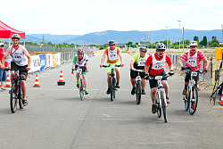 Szene eines Radrennens