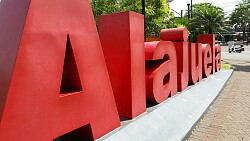 Großaufnahme Schriftzug Alajuela