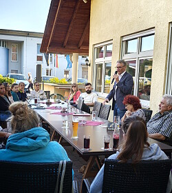 Markus Ibert beim Stadtteiltag in Mietersheim 2026