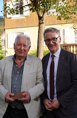 Jean-Claude Protet und Oberbürgermeister Markus Ibert