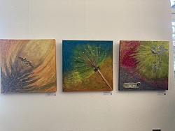 Bild einer Künstlerin für die Ausstellung Kunst im OB-Büro.