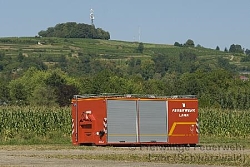 Abrollcontainer mit 2000 Meter Schlauchmaterial