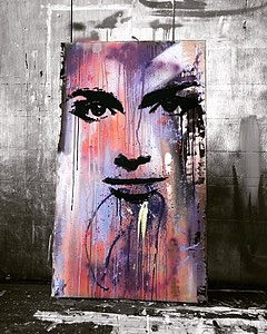 Portrait mit leuchtendem Anstrich