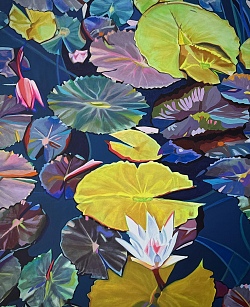 Chrysanthema Lahr 2026 Ausstellung in der Galerie L'art pour Lahr: Andrea Krappitz, Blattwerk II - Studien der Verwandlung