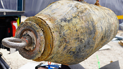 Entschärfte Fliegerbombe