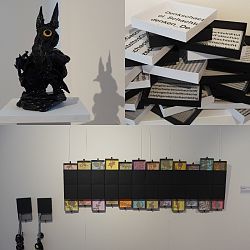 Sonderausstellung 20 Jahre L’ART POUR LAHR „Lahrer Schächtele – Kunst mit Produkten der Firma Leser&#34;