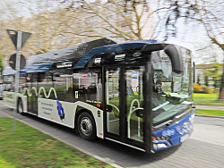Der erste vollelektrische Linienbus der SWEG in Lahr.