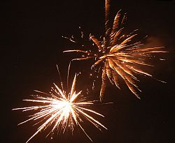Feuerwerk zum Abschluss der Chrysanthema 2017 