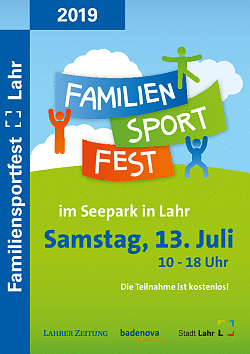 Flyer Familiensportfest Stadt Lahr