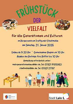 Flyer zum Frühstück der Vielfalt