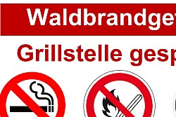 Grillstelle gesperrt
