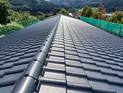 Neu gedecktes Dach der Grundschule Reichenbach