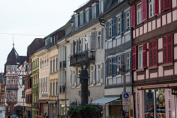 Blick auf Häuser in die Marktstraße