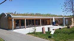 Blick auf die Kita im Bürgerpark 