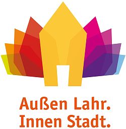 Das Logo der Lahrer Innenstadtkampagne "Außen Lahr. Innen Stadt"