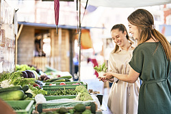 Wochenmarkt, Stadt LAhr, Kulinarik, Markt