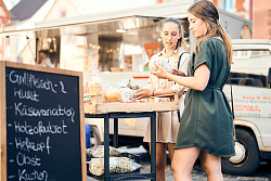 Einkaufen in Lahr auf dem Wochenmarkt