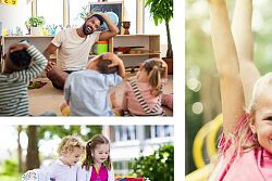 Fotokollage mit Familienbildern