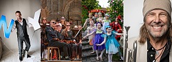 Bilder von Künstlern der Stücke im Mai, Juni und Juli 2027.