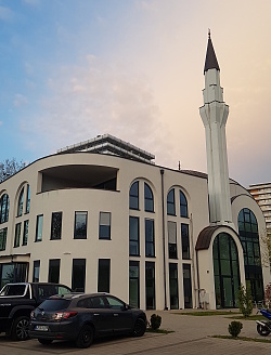 Großaufnahme der Lahrer Moschee 