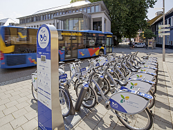 Die bundesweit agierende Firma nextbike bietet im Auftrag der Stadt Lahr an mehreren Stationen auch Pedelecs zum Ausleihen an. 