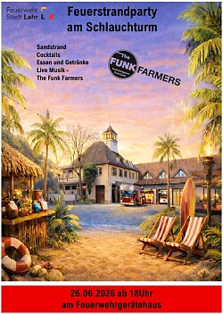 Plakat Feuerstrandparty