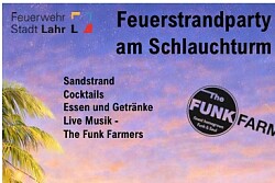 Plakat Feuerstrandparty