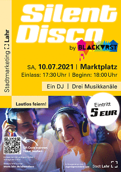 Plakat der Silent Disco