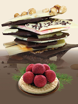 Bollenhut-Praline der Schokoladenmanufaktur Bad Liebenzell